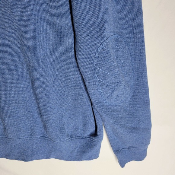 Jos. A. Bank Men's Pullover Sweater Size XXL Blue Patched Elbow Tailored Fit - Picture 9 of 10